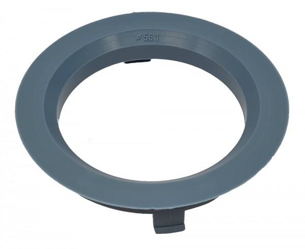 1 Stück Zentrierring - Außendurchmesser: 70,1 mm - Innendurchmesser: 56,1 mm - Farbe: Grau